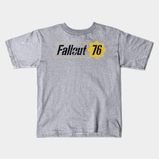 FALLOUT 76 - Black/gold Kids T-Shirt